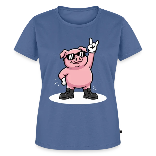 Maquette de T-shirt Premium bio Femme « Pulse Énergétique » à personnaliser