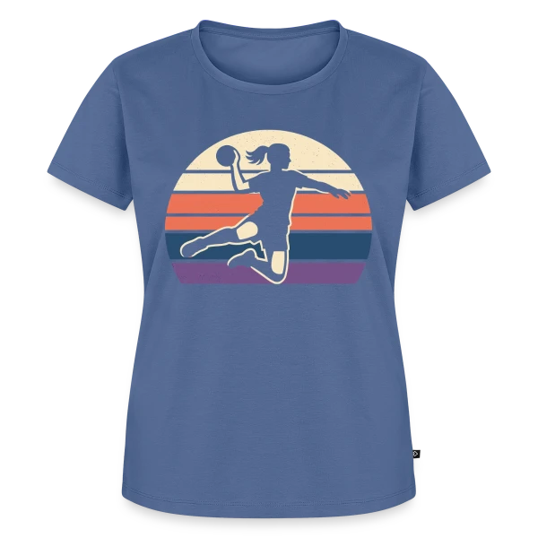 Maquette de T-shirt Premium bio Femme « Design Minimaliste Géométrique » à personnaliser