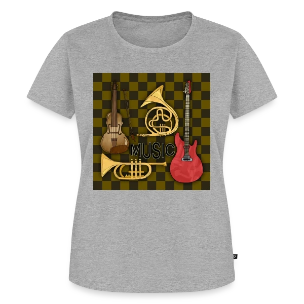 Maquette de T-shirt Premium bio Femme « Énigme Numérique 4233 » à personnaliser