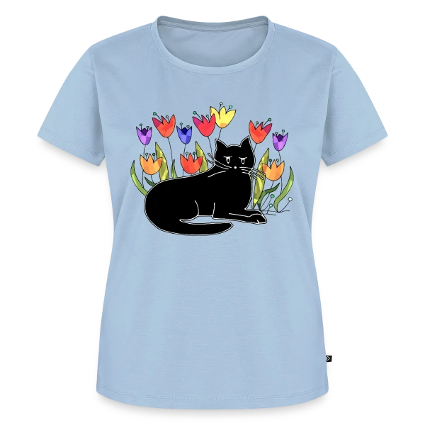 Maquette de T-shirt Premium bio Femme « Code 3311 : Minimaliste & Tendance » à personnaliser