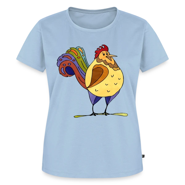 Maquette de T-shirt Premium bio Femme « Énigme Numérique 4194 » à personnaliser