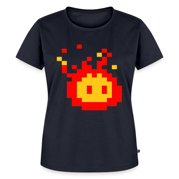 Maquette de T-shirt Premium bio Femme « Boule de Feu Ardente - Puissance et Énergie » à personnaliser