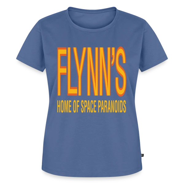 Maquette de T-shirt Premium bio Femme « Flynn's Space Paranoids : Hommage Rétro-Gaming » à personnaliser