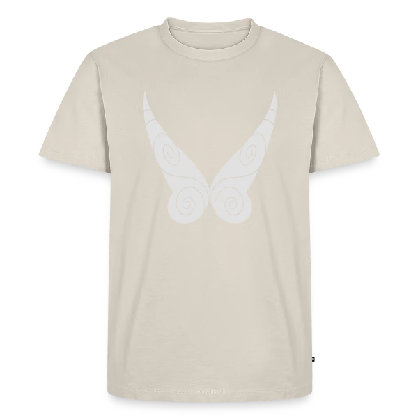 Maquette de T-shirt Premium bio Homme « Petites Ailes de Fée » à personnaliser
