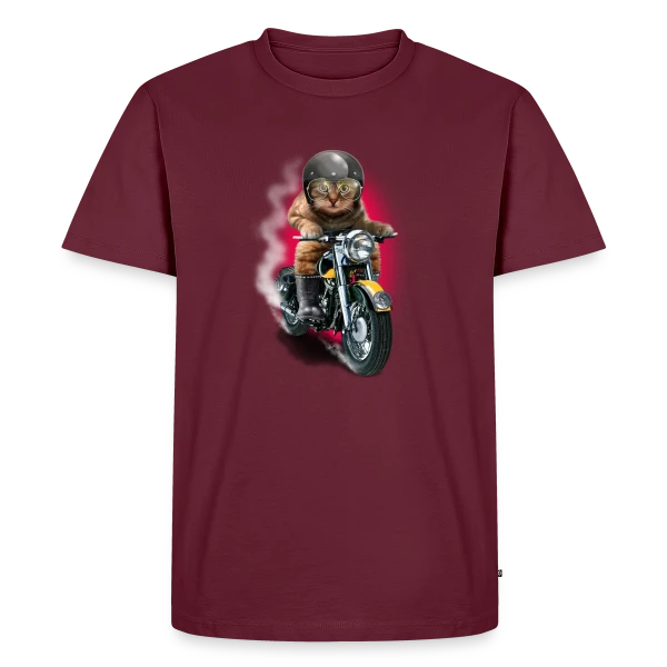 Chat Motard : L'Esprit Libre sur T-shirt Premium bio Homme
