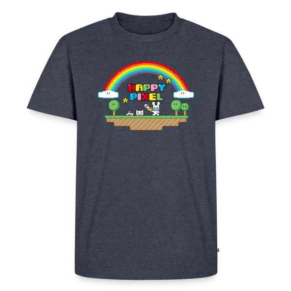 Happy Pixel : Humour Décalé Rétro Pixel Art sur T-shirt Premium bio Homme