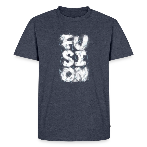 Maquette de T-shirt Premium bio Homme « Explosion Fusion » à personnaliser
