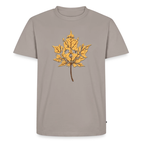 Feuille Morte Stylisée sur T-shirt Premium bio Homme