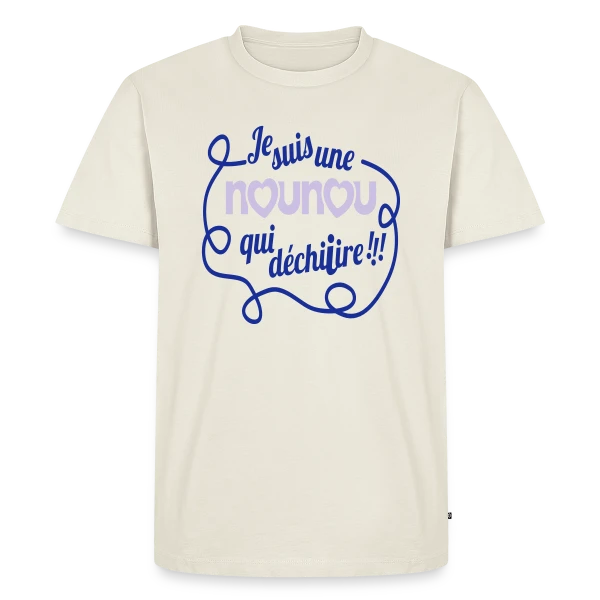 Ma Nounou en Or qui Déchire sur T-shirt Premium bio Homme