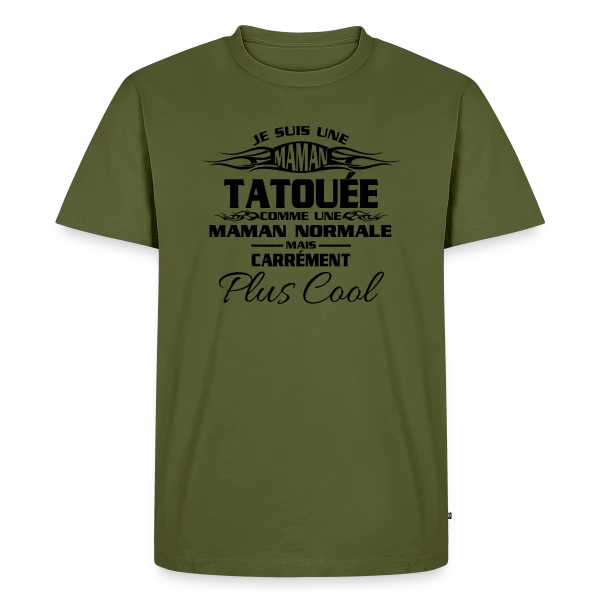 Maman Tatouée Tendance sur T-shirt Premium bio Homme