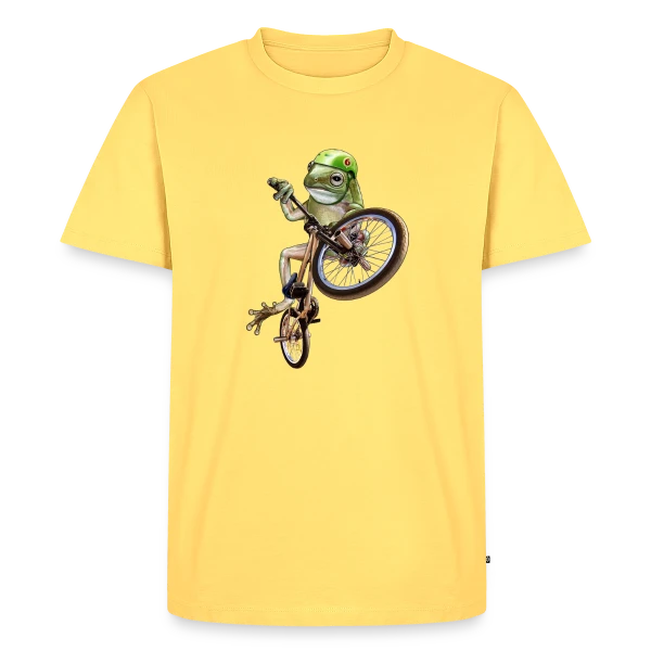 Grenouille BMX : Le Rider des Marais sur T-shirt Premium bio Homme