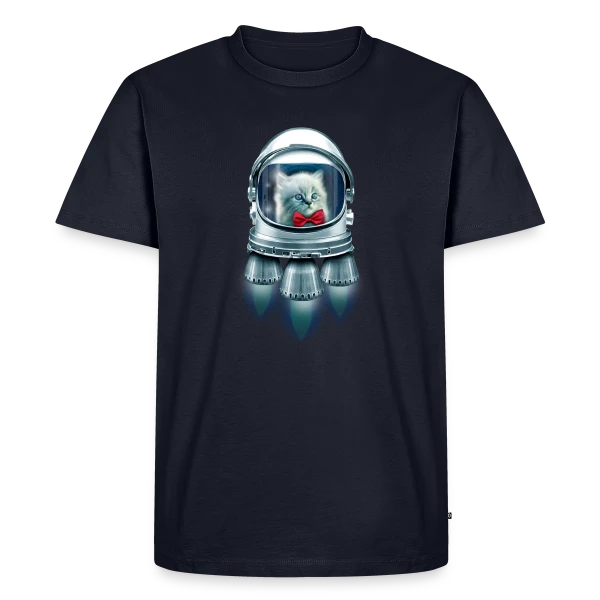 Chat Astronaute Élégant sur T-shirt Premium bio Homme
