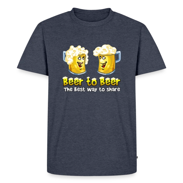 Maquette de T-shirt Premium bio Homme « Bières entre Amis » à personnaliser