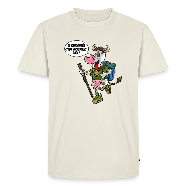 Vache Randonneuse sur T-shirt Premium bio Homme