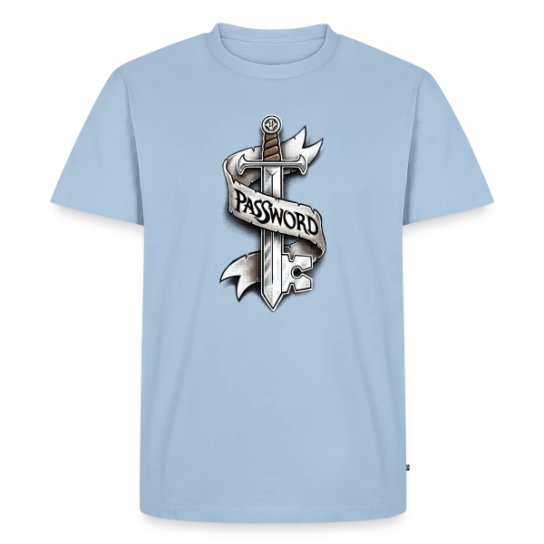 Cyber-Épée Secrète sur T-shirt Premium bio Homme