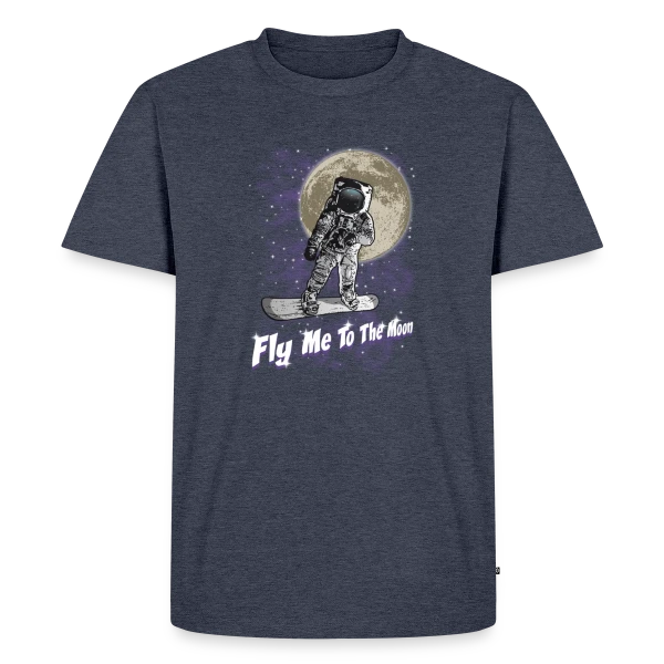 Snowboarder lunaire sur T-shirt Premium bio Homme