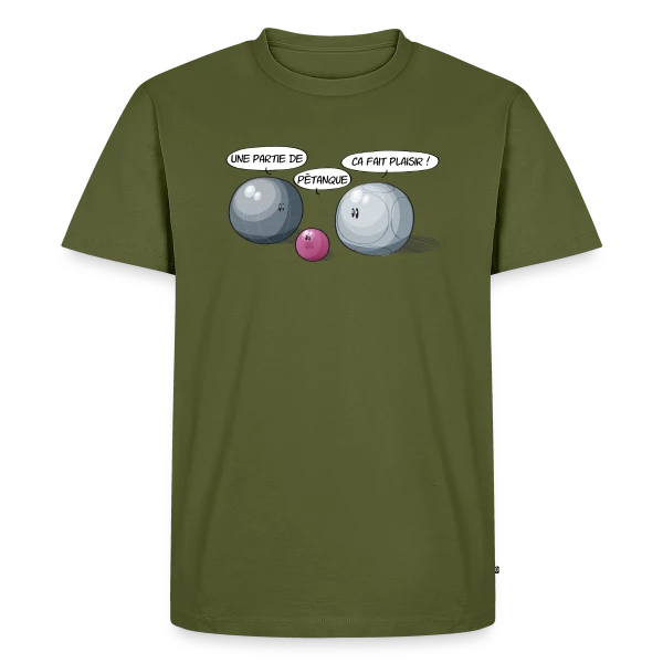 L'Esprit de la Pétanque : Jeu et Convivialité sur T-shirt Premium bio Homme