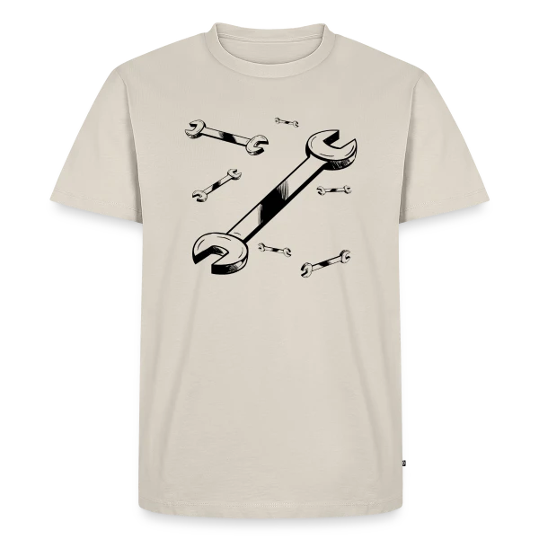 Clé à Molette : L'Outil Essentiel sur T-shirt Premium bio Homme