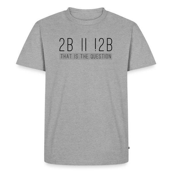 Être ou Ne Pas Être : Le Dilemme d'Hamlet sur T-shirt Premium bio Homme