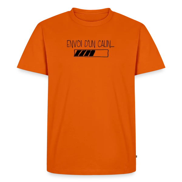 Câlin Virtuel à Envoyer sur T-shirt Premium bio Homme