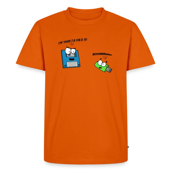 Maquette de T-shirt Premium bio Homme « Je suis ton père - Humour Galactique Culte » à personnaliser