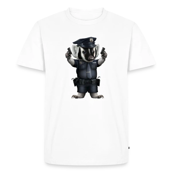 Blaireau Police sur T-shirt Premium bio Homme