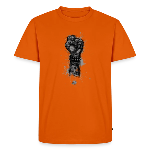 Maquette de T-shirt Premium bio Homme « Punk is Not Dead : Rébellion Éternelle » à personnaliser