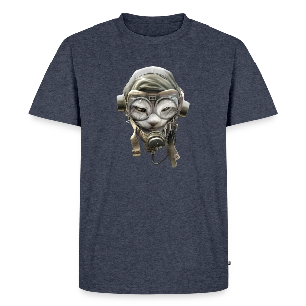 Chat Pilote Champion sur T-shirt Premium bio Homme