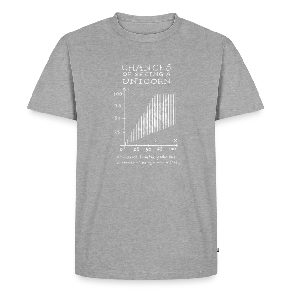 Théorie de la Licorne : L'Infographie des Probabilités sur T-shirt Premium bio Homme
