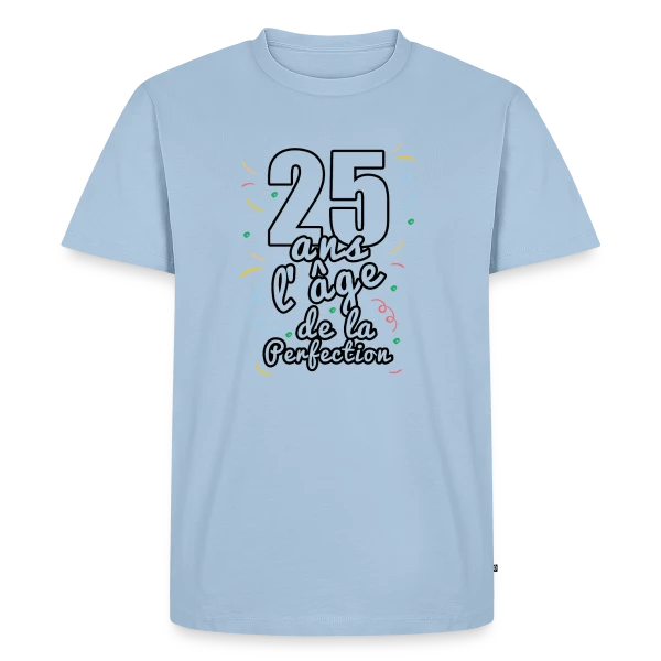 Joyeux 25 Ans de Fête - T-shirt Anniversaire Mémorable sur T-shirt Premium bio Homme