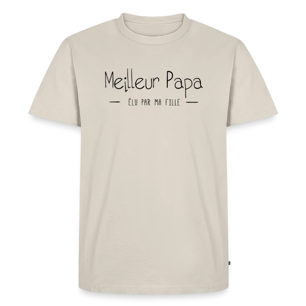 Le Meilleur Papa d'une Fille sur T-shirt Premium bio Homme