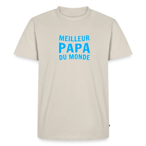"Meilleur Papa du Monde" sur T-shirt Premium bio Homme