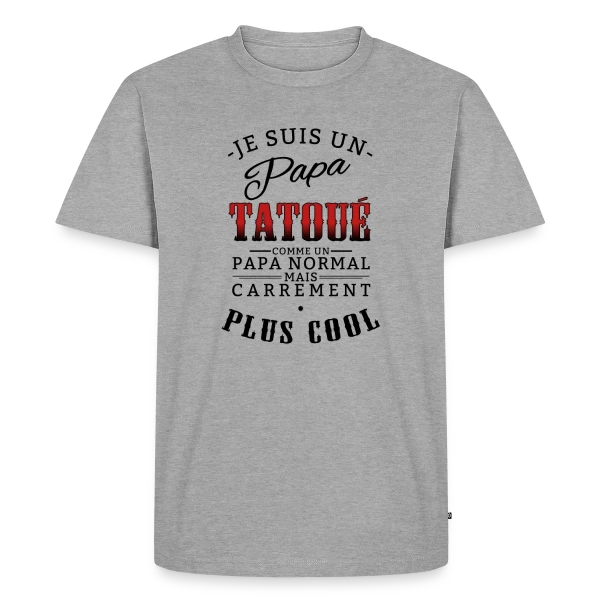 Papa Tatoué & Cool sur T-shirt Premium bio Homme