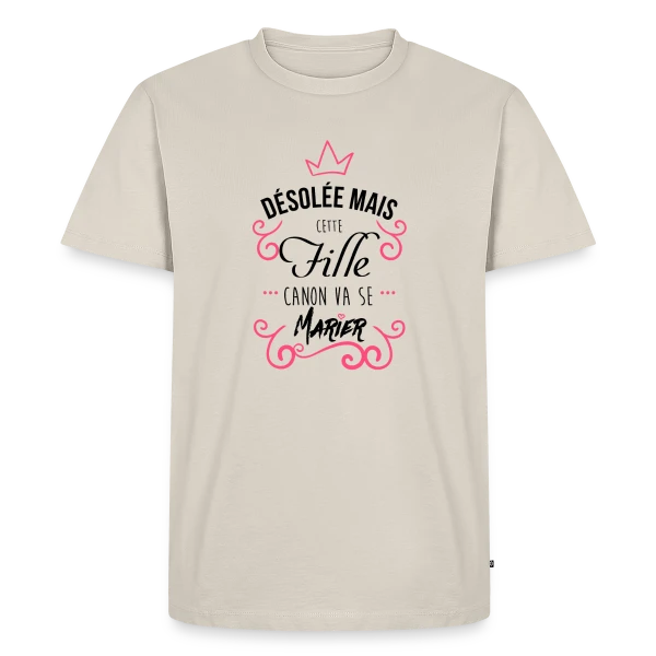 Fille Canon Stylée sur T-shirt Premium bio Homme