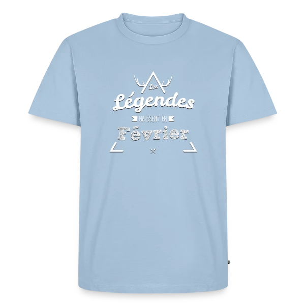 Février : Le Mois des Légendes sur T-shirt Premium bio Homme