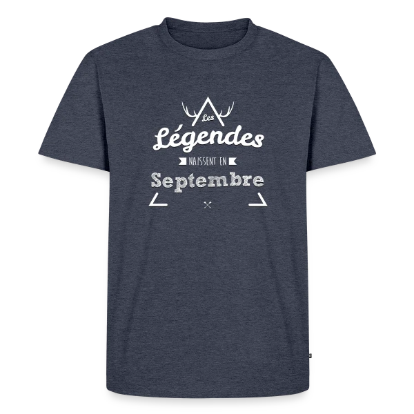Anniversaire : Légende Née en Septembre sur T-shirt Premium bio Homme