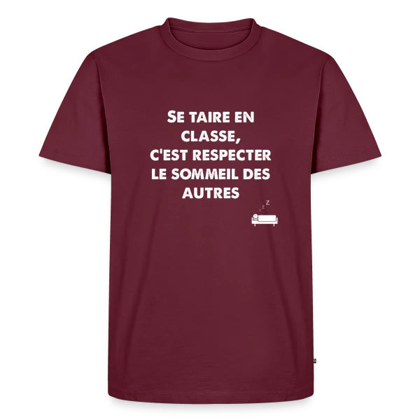 Citation Fun Zzz sur T-shirt Premium bio Homme