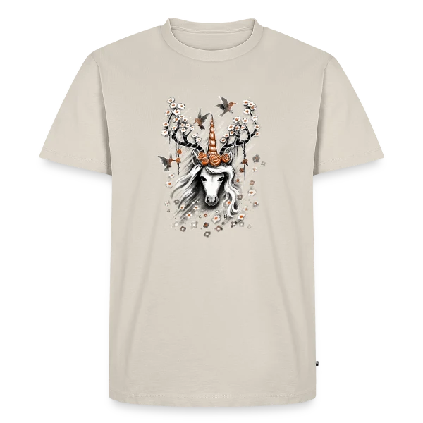 Licorne Botanique Enchantée sur T-shirt Premium bio Homme