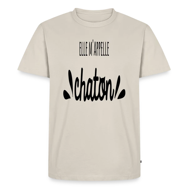 Elle M'appelle Chaton sur T-shirt Premium bio Homme
