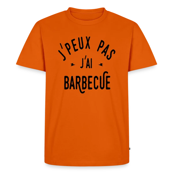 J'PEUX PAS J'AI BARBECUE - Humour & Grillades sur T-shirt Premium bio Homme