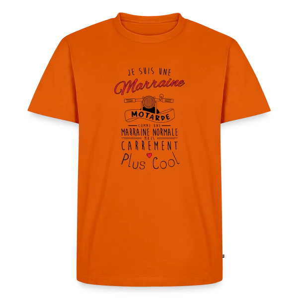 Marraine Motarde : Carrément la Plus Cool ! sur T-shirt Premium bio Homme