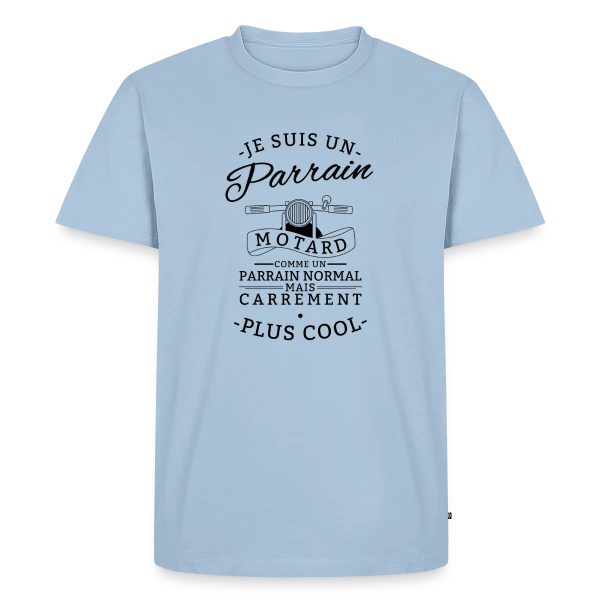 Parrain Motard : Le Plus Cool sur T-shirt Premium bio Homme