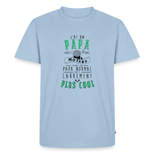 Mon Papa Motard : Le Plus Cool de Tous ! sur T-shirt Premium bio Homme
