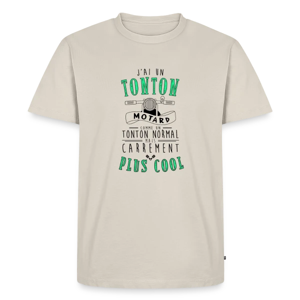 Mon Tonton Motard, le plus cool ! sur T-shirt Premium bio Homme