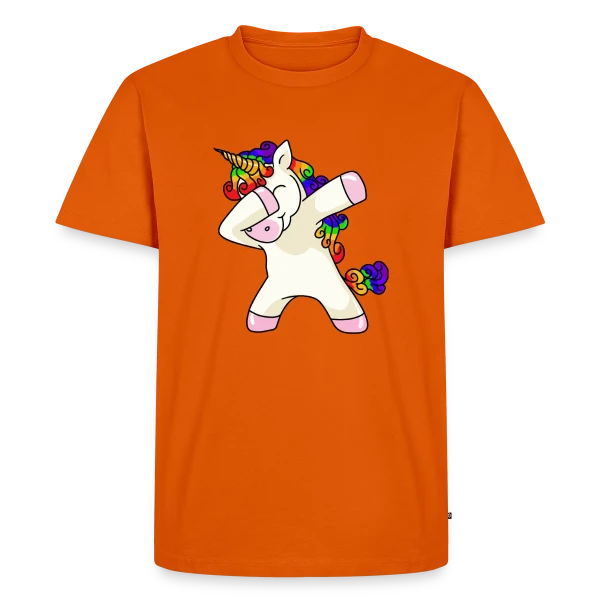Licorne Dabbing Arc-en-ciel sur T-shirt Premium bio Homme