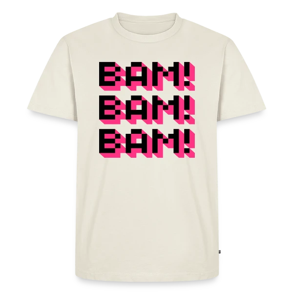 Bam! Bam! Bam! Style Comique sur T-shirt Premium bio Homme