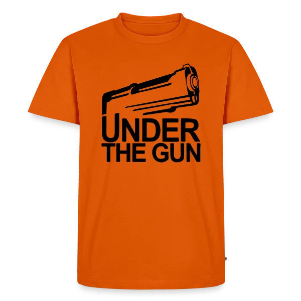 Maquette de T-shirt Premium bio Homme « Poker: Under the Gun - Le Choix du Joueur » à personnaliser