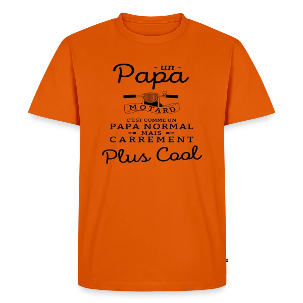 Papa Motard - Passion Vitesse sur T-shirt Premium bio Homme