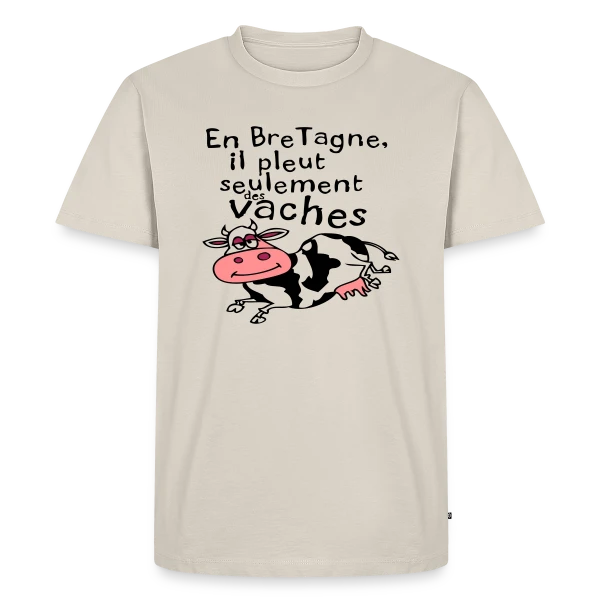 Bretagne Pluie Vaches sur T-shirt Premium bio Homme