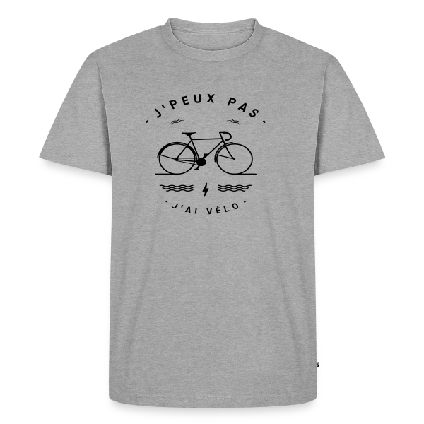 Maquette de T-shirt Homme Bio - J'ai Vélo : Le T-shirt des Passionnés de Cyclisme à personnaliser